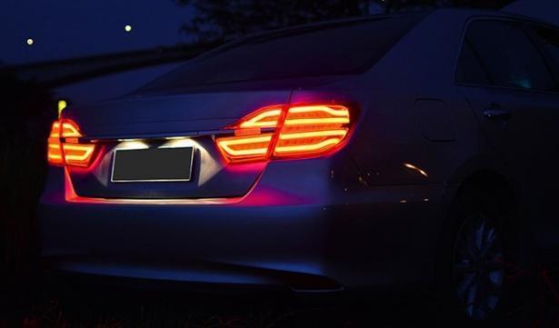 LED стопы Тюнинг Mercedes Style для Toyota Camry 55